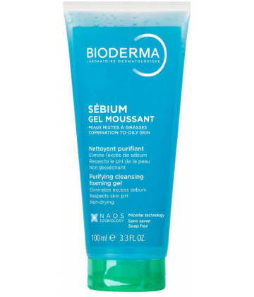 Bioderma Sébium Gel Moussant Nettoyant Purifiant 100 ml