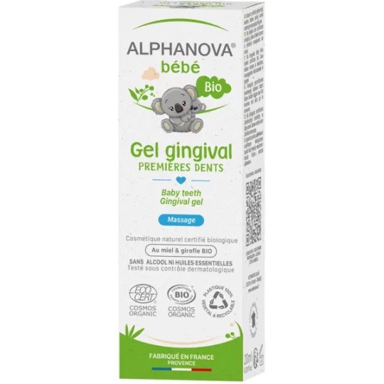 Alphanova Bébé Gel Gingival Premières Dents Bio 20 ml