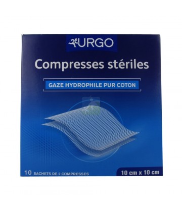 Urgo Compresses stériles de gaze hydrophile 10 x 10 cm