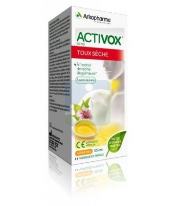 Activox Sirop Toux Sèche Arôme Miel 125 ml