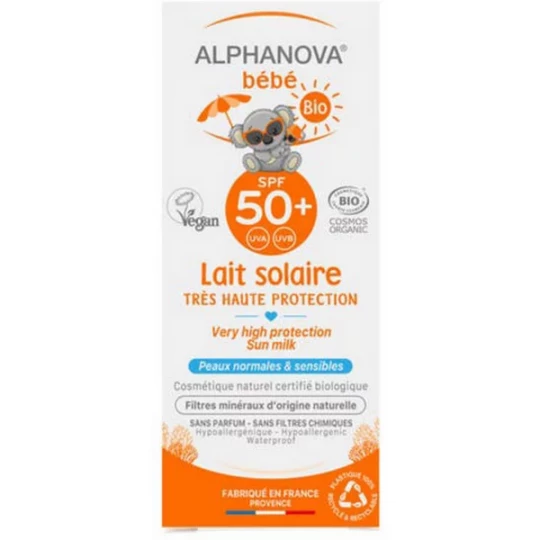 Alphanova Bébé Sun Lait Solaire SPF50+ 50 ml
