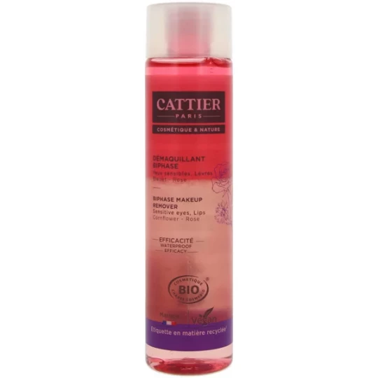 Cattier Démaquillant Biphase Yeux et Lèvres 150 ml