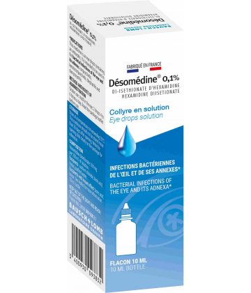 Désomédine Compte-gouttes 0,1% Collyre 10 ml