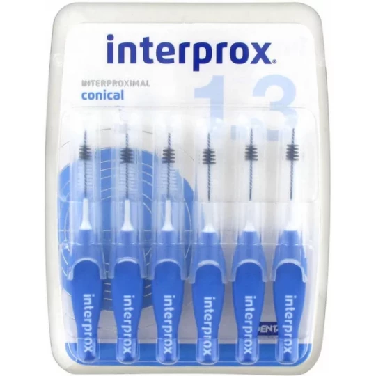 Interprox Conical Bleu 1.7 Brossettes x 6
