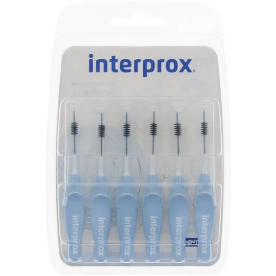 Interprox Cylindrical Bleu 1.3 Brossettes x 6