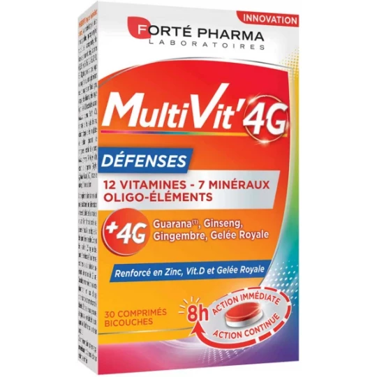 Forté Pharma MultiVit'4G Défenses x 30