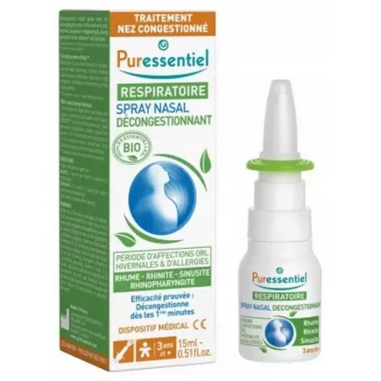 Puressentiel Respiratoire Spray Nasal Hypertonique 15 ml
