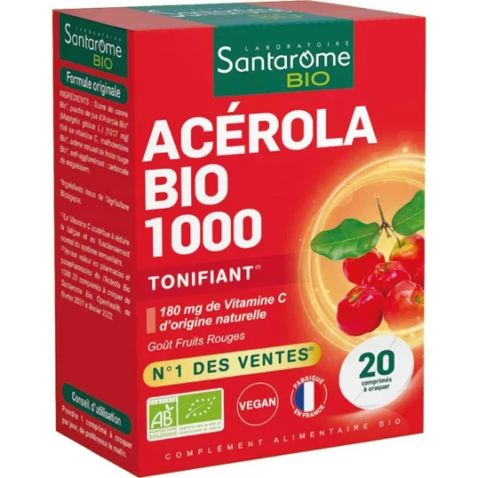 Santarome Bio Acérola 1000 Comprimés à croquer