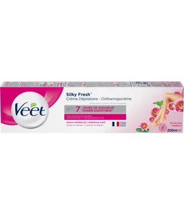 VEET Crème Dépilatoire Silk & Fresh Peaux Normales 200 ml 