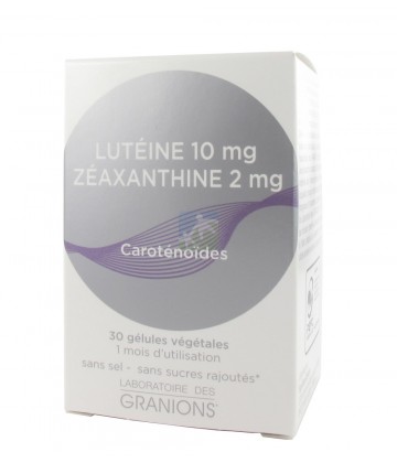 Granions Lutéine 10 mg Zéaxanthine 2 mg gélules x 30 (NSFP)