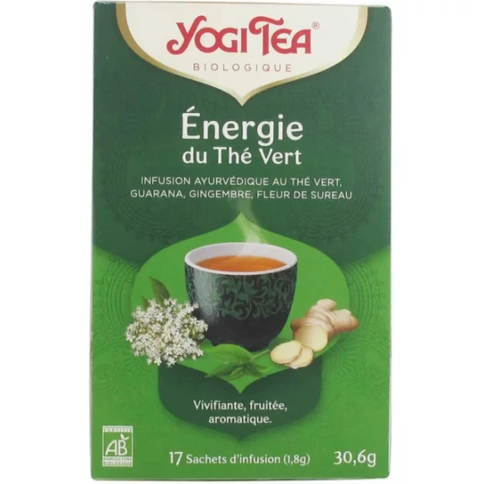 Yogi Tea Energie du Thé Vert Infusions x 17