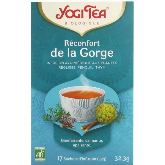 Yogi Tea Réconfort de la Gorge Infusions x 17