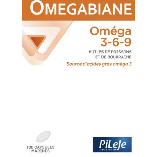 PiLeLe Omegabiane Oméga 3-6-9 Capsules x 100