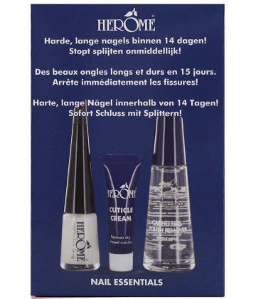 Herôme Nail Essentials Kit pour Ongles Mous et Cuticules Abimées