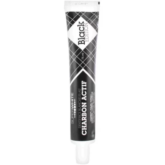 Superwhite Black Edition Dentifrice Blancheur au Charbon Actif 75 ml