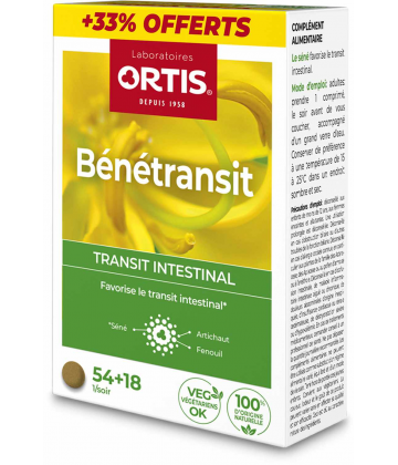 Ortis Benetransit Comprimés x 54 + 18 Comprimés Offerts - image 2