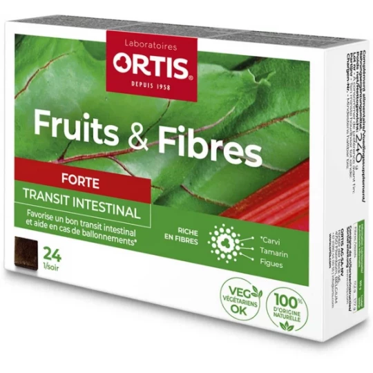 Ortis Fruits & Fibres Forte Cubes à Mâcher x 24 - image 2