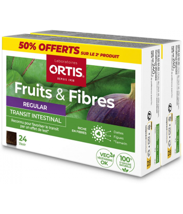 Ortis Fruits & Fibres Regular Cubes à Mâcher 2 x 24 - image 3