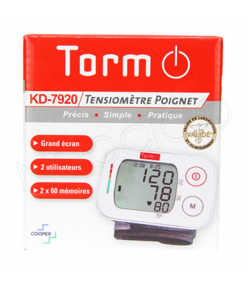 Torm KD-7920 Autotensiomètre Electronique Poignet