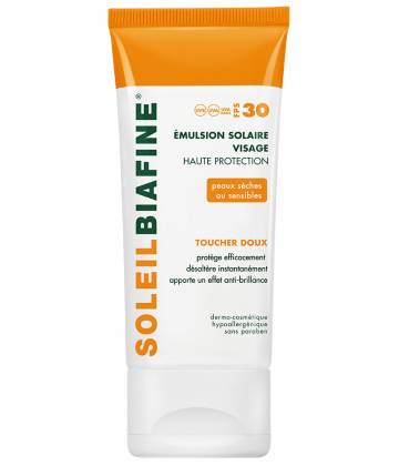 SoleilBiafine Emulsion Solaire Visage SFP50 50 ml