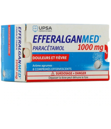 EfferalganMed 1000 mg Comprimés Effervescents x 8