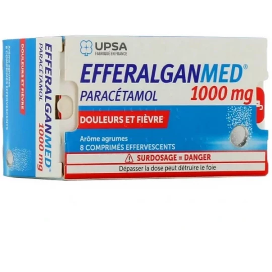 EfferalganMed 1000 mg Comprimés Effervescents x 8