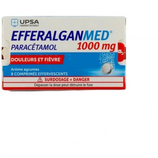 EfferalganMed 1000 mg Comprimés Effervescents x 8 - image 3