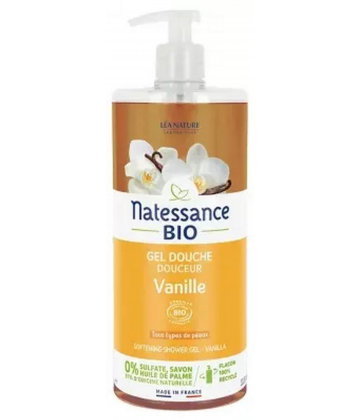 Natessance Gel Douche Douceur Vanille Fruitée 1 L