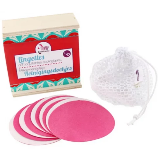 Lamazuna Coffret Lingettes Démaquillantes Lavables x 10