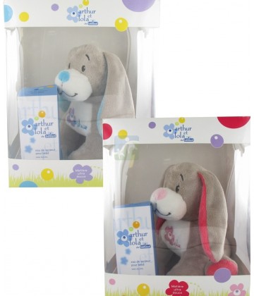 Arthur & Lola Coffret Chien Rose ou Bleu