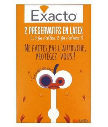 Exacto Préservatifs en Latex x 2