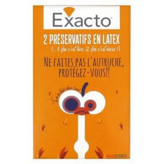 Exacto Préservatifs en Latex x 2
