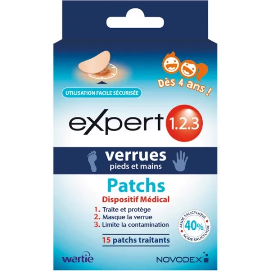 Expert 1 2 3 Verrues Pieds Mains x 14