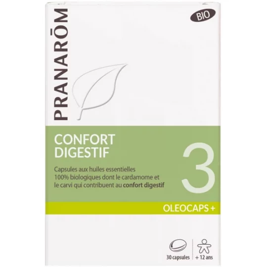 Pranarôm Oléocaps 3 Confort Digestif Bio x 30
