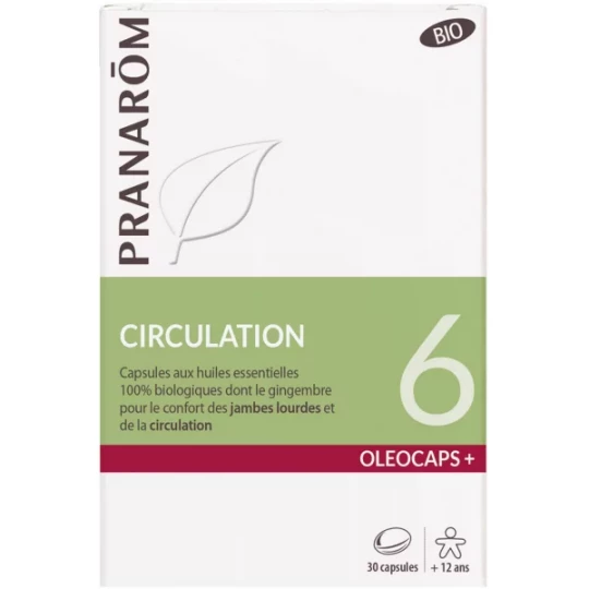 Pranarôm Oléocaps 6 Circulation Bio x 30