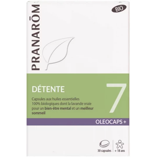 Pranarôm Oléocaps 7 Détente Bio x 30
