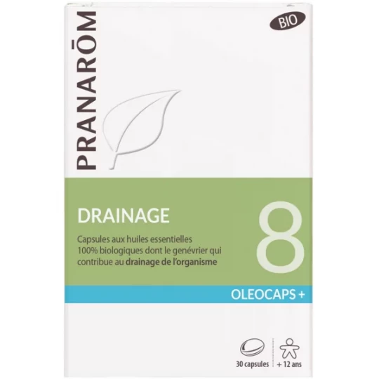 Pranarôm Oléocaps 8 Drainage Bio x 30