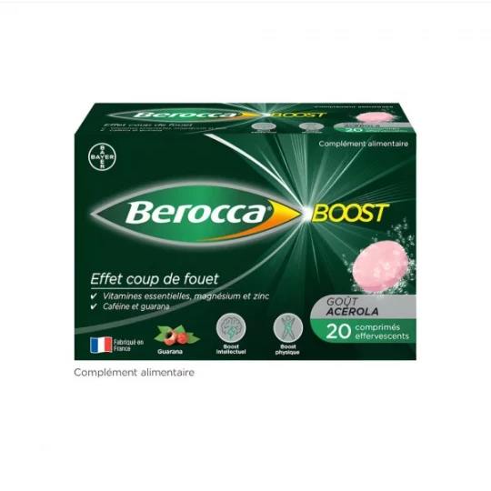 Berocca Boost Vitamines, Caféine et Guarana x 20
