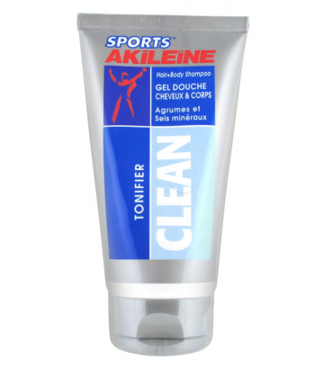 Akileïne Sport Clean Gel Douche Cheveux Et Corps 150 ml