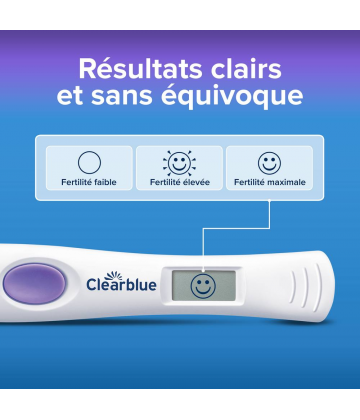 Clearblue Test d'ovulation Digital Lecture de 2 hormones x 10