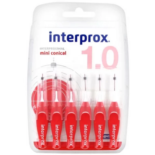 Dentaid Interprox Mini Conical Rouge Brossettes x 6
