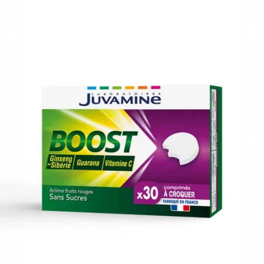 Juvamine Boost Ginseng, Guarana Vitamine C x 30