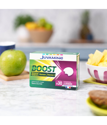 Juvamine Boost Ginseng, Guarana Vitamine C x 30