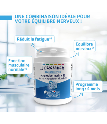 Juvamine Magnésium Marin Vitamine B6 x 120
