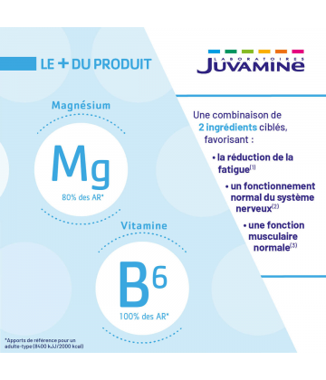 Juvamine Magnésium Marin Vitamine B6 x 120