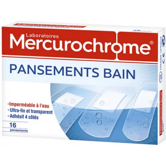 Mercurochrome Pansements Bain x 16