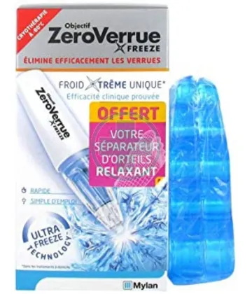 Objectif ZeroVerrue Freeze Stylo 7,5g + Séparateur d'Orteils Relaxant OFFERT