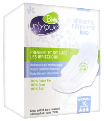 Unyque Serviettes Extra-Fines Normal x 10