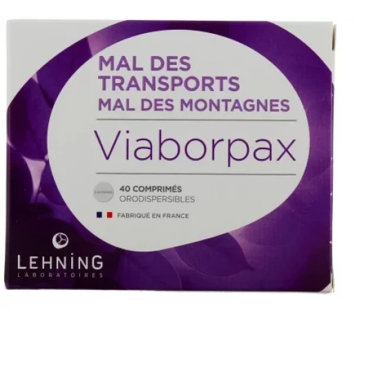 Lehning Viaborpax Mal Des Transports Comprimés Orodispersibles x 40 - image 3