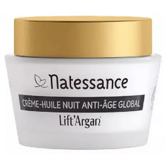 Natessance Lift'Argan Divinissime Immortelle Crème Huile Nuit Bio 50 ml